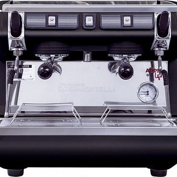 Кофемашина-полуавтомат 2 группы (выс.) APPIA LIFE COMPACT 2GR S 220V BLACK+ECONOMIZER+HIGH GROUPS