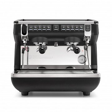 Кофемашина-автомат 2 группы (выс.) APPIA LIFE COMPACT 2GR V 220V BLACK+ECONOMIZER+HIGH GROUPS